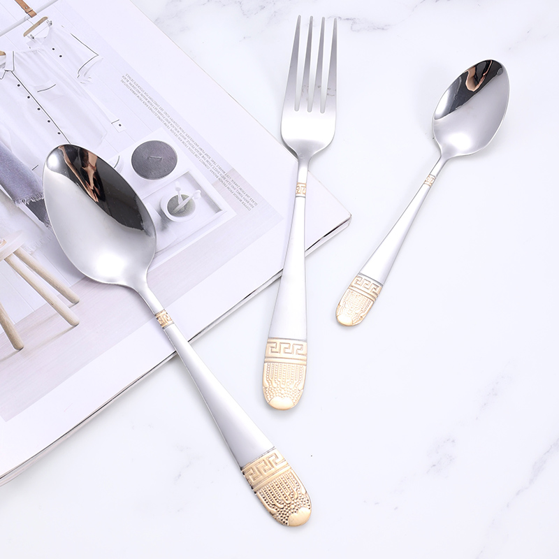 Factory Custom Creative Handle Stainless Steel Fork and Spoon