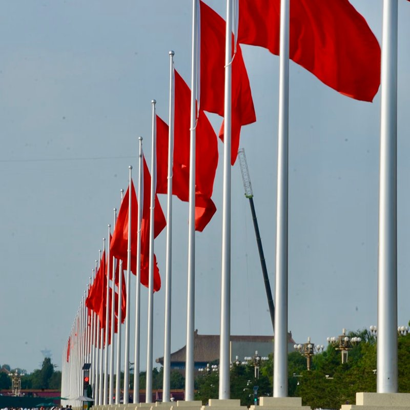 15m Electric Motorized Automatic Flagpole School Stainless Steel Flag Pole Outdoor Aluminium Flag Pole