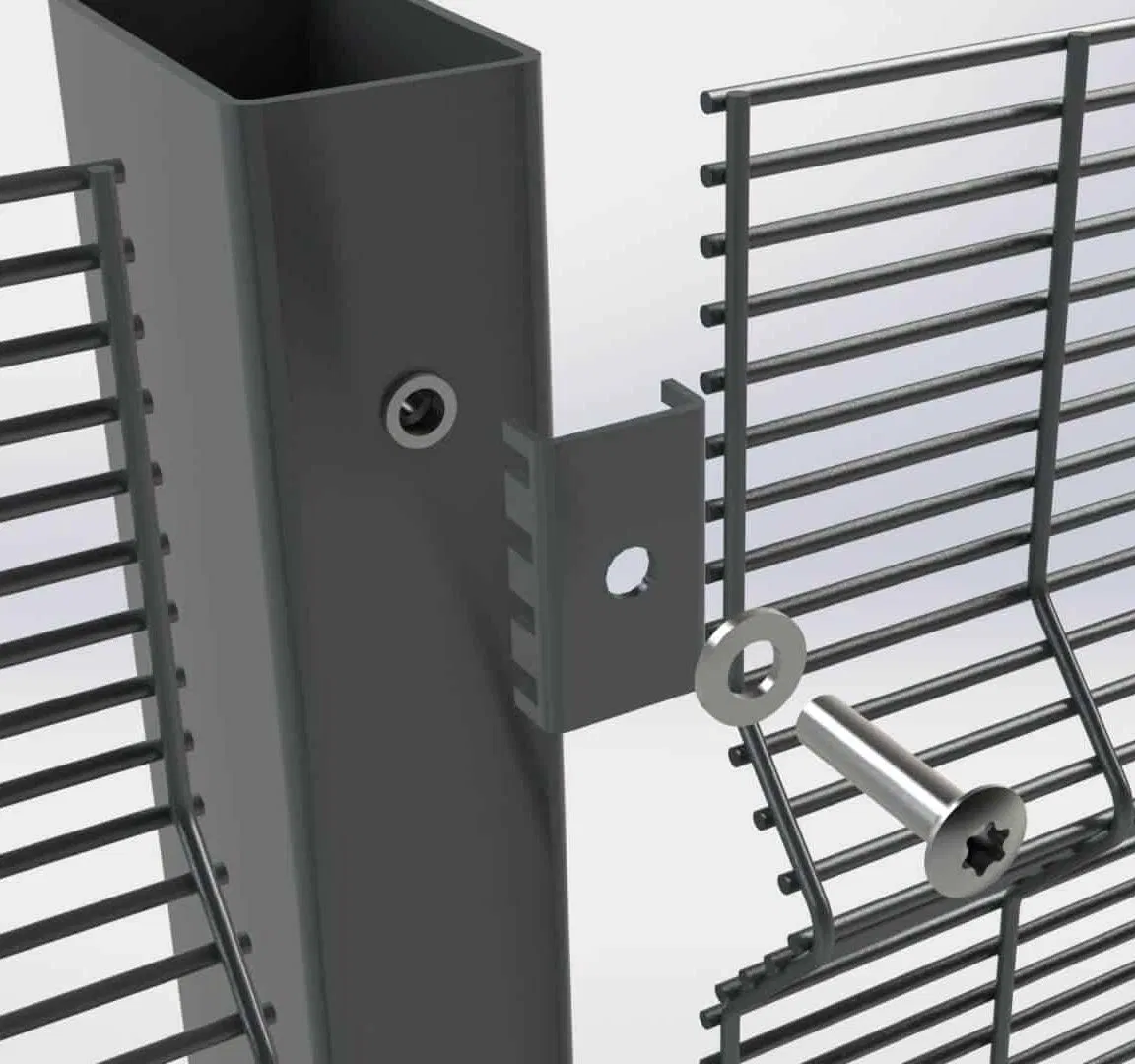 South Africa Anti Climb Fence Anti Cut Fence 358 Fence High Security Fence Powder Coated Perimeter Fence Clear View Fence Galvanized Clearview Fence