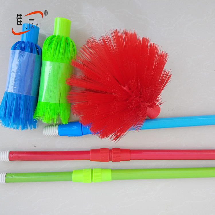 High Cost-Effective Corner Long Stick Dust Ceiling Broom Professional Telescopic Handle