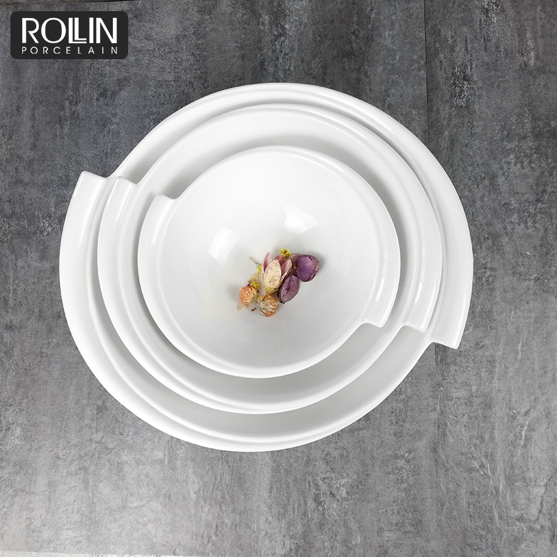 White Restaurant Soup Bowls Salad Bowls for Restaurants