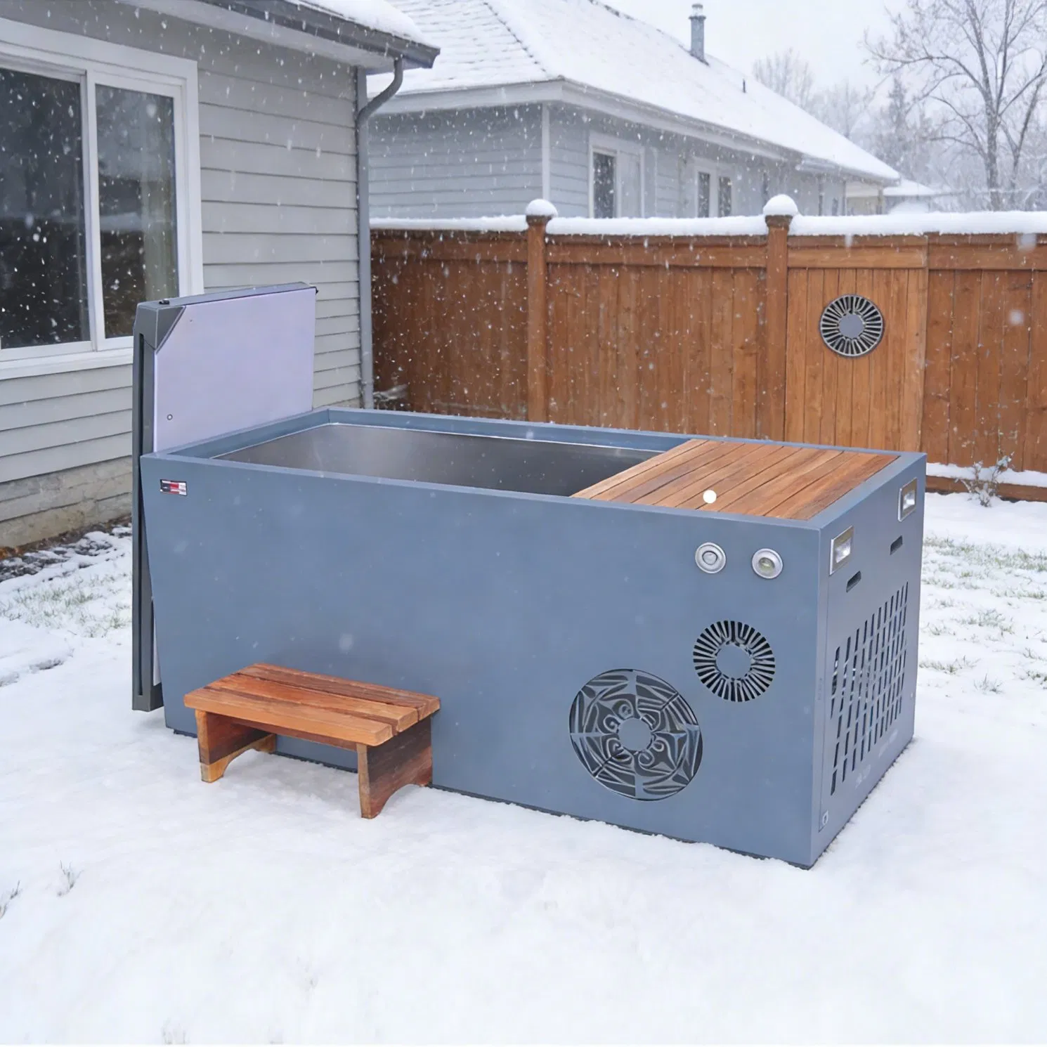 Ванна для ледяных ванн с охладителем и фильтром озона