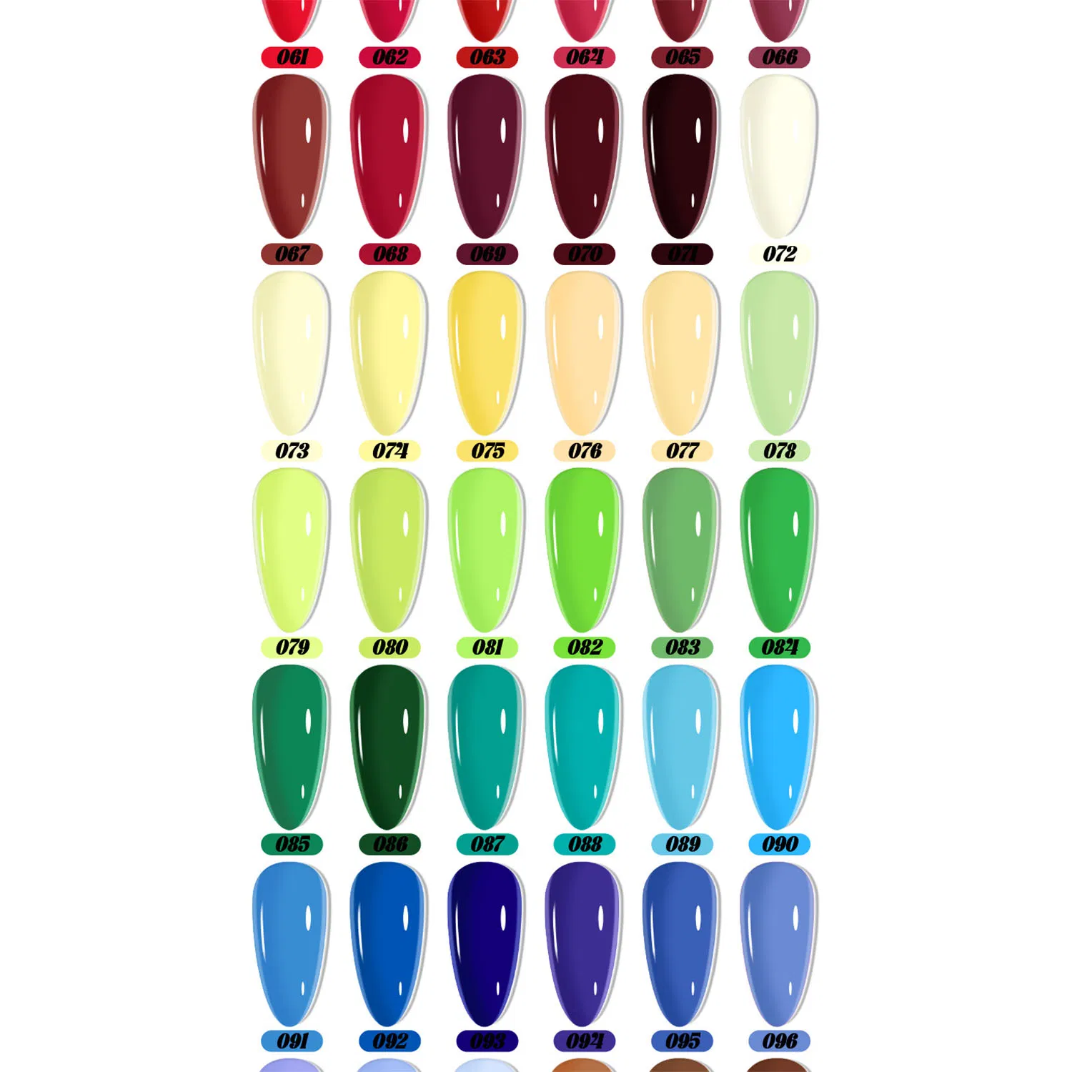 120-Color Plastic Bottle Gel Nailpolish Custom Selection Set, Nail Art Gel Polish