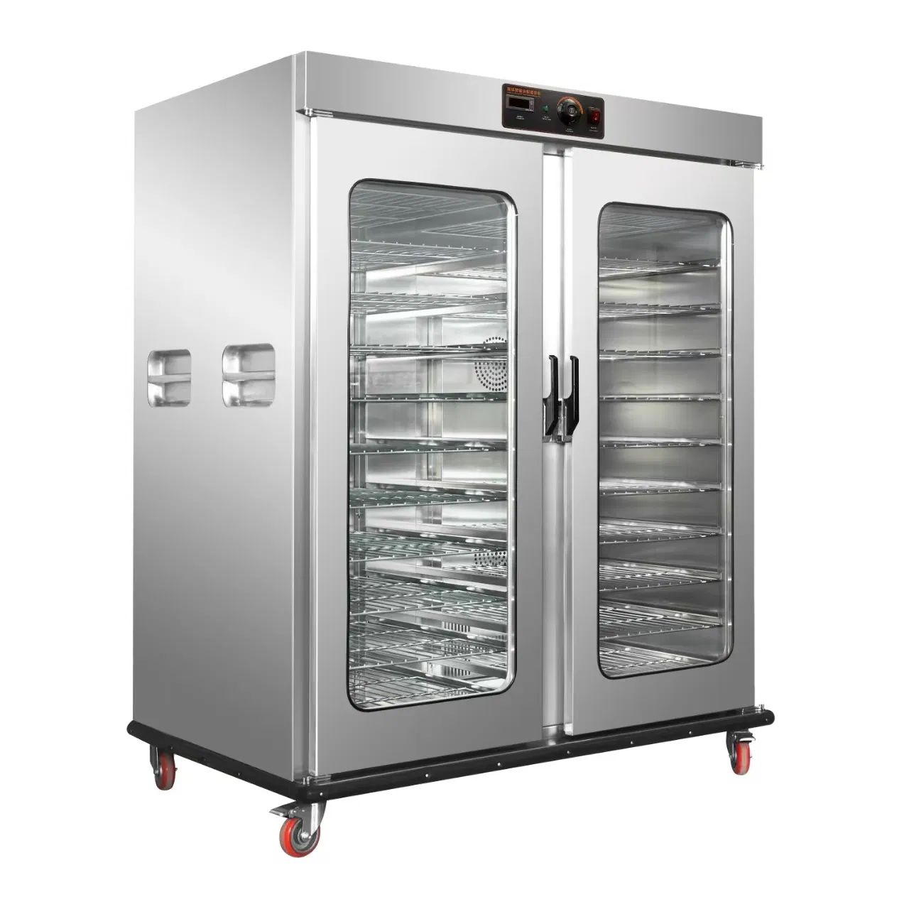 Commercial Kitchen Equipment Double Doors Electric Food Warmer Cabinet with Bwheels for Restaurants/Hotels/Banquet/Party