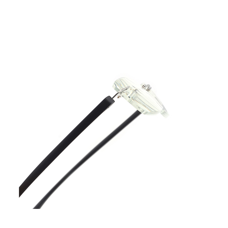 Ultra Light Metal Custom Rimless Reading Glasses with PC Temples Classic Eyewear