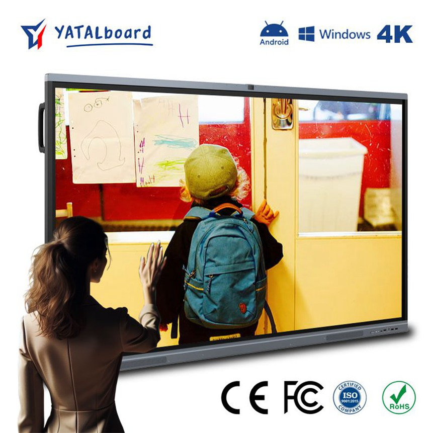 65/75/86/100/110 Inch Finger Multi Touch Screen Smart LCD Display All-in-One Teaching Board Electronic Interactive Board Conference Machine