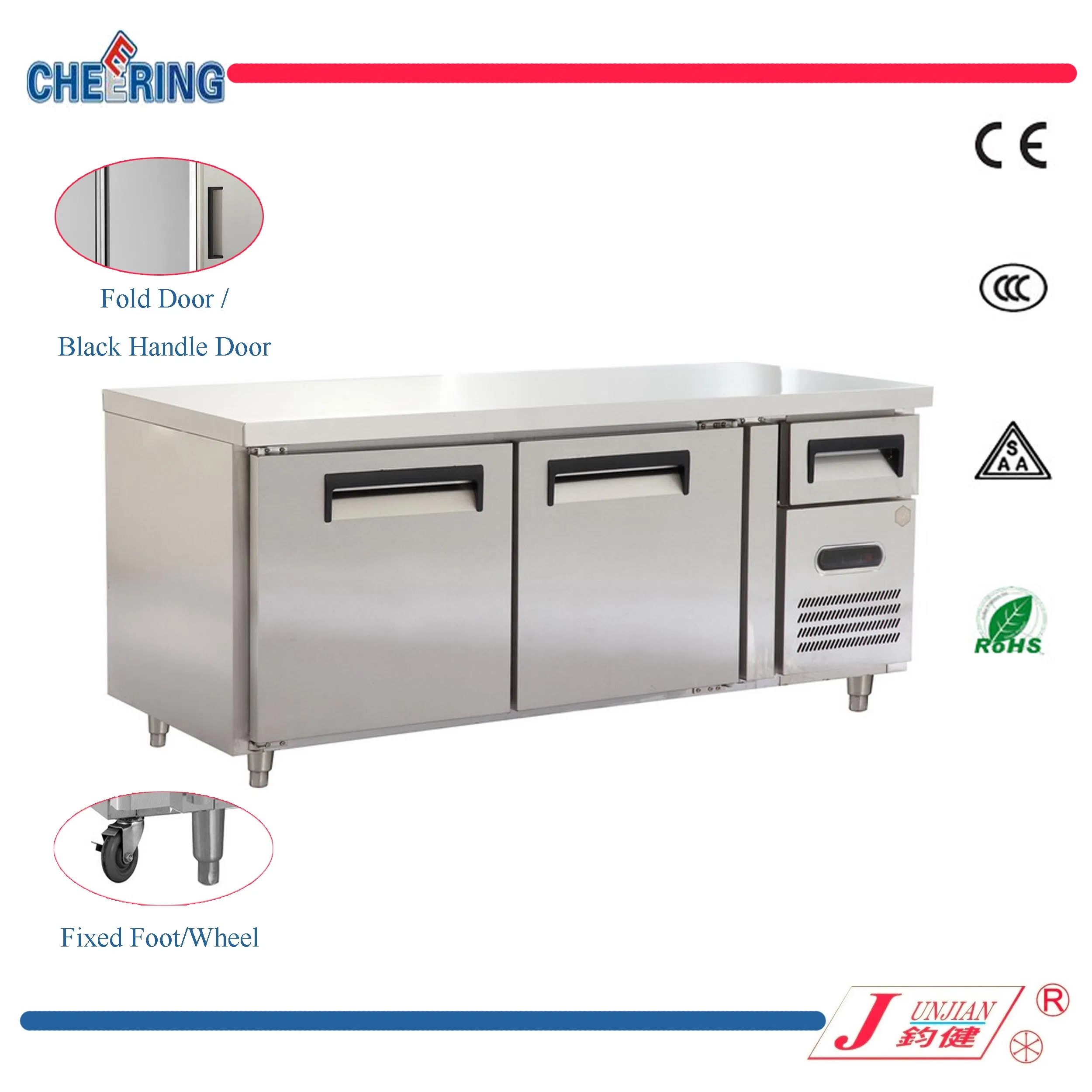 Commercial Stainless Steel Undercounter Refrigerator