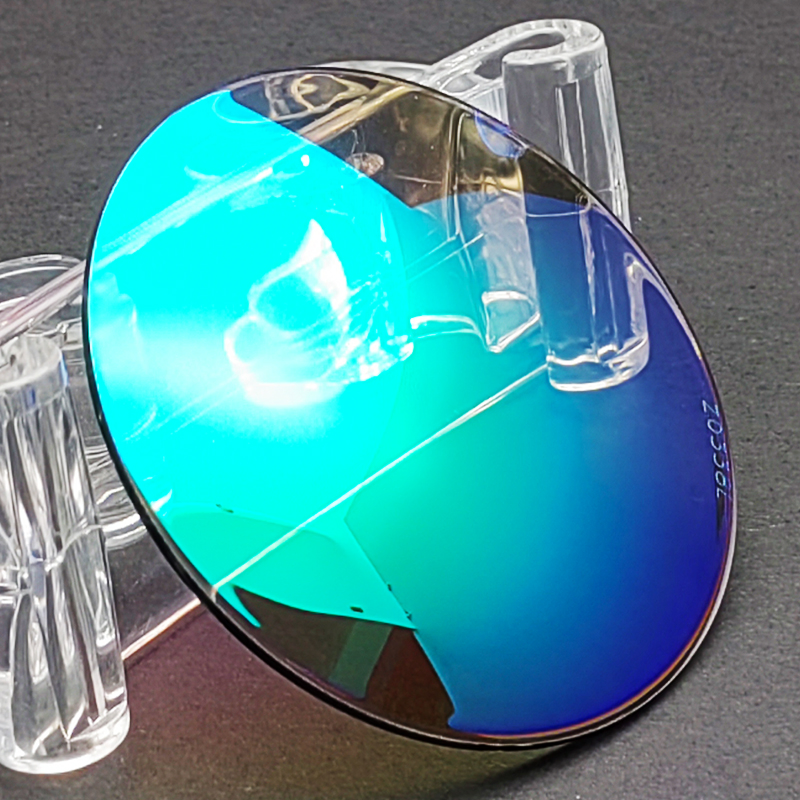 Customize Polycarbonate Photochromic Gray Mirror Green Anti-Reflection Optical Rx Eyeglasses Prescription Lens