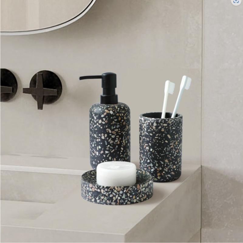Modern Resin Bathroom Accessories Set for Stylish Homes