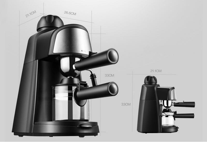 Italian Electric 5 Bar Drip Coffee Machine Fancy Milk Bubble Maker