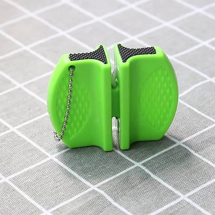 Portable Mini Butterfly Type Two Stage Tungsten Whetstone Knife Sharpener