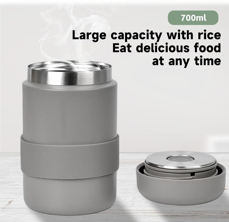 Aohea Large Cooking Stainless Steel Interior Leakproof Vacuum Insulated Container Lunch Box