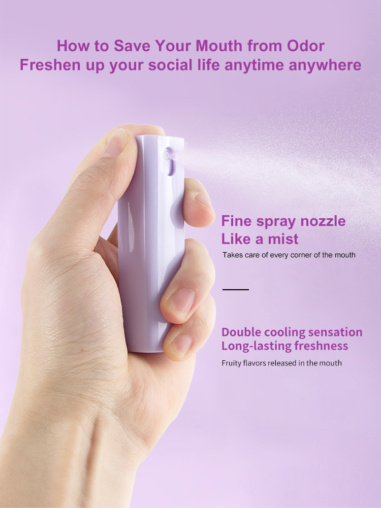 Glorysmile Fruit Flavored Mouth Spray Portable 3s Fresh Breath