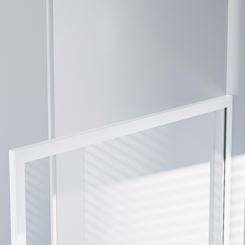 High Quality 8mm 10mm Fixed Tempered Glass Panel Shower Door Bathroom Aluminium Frame Shower Screen