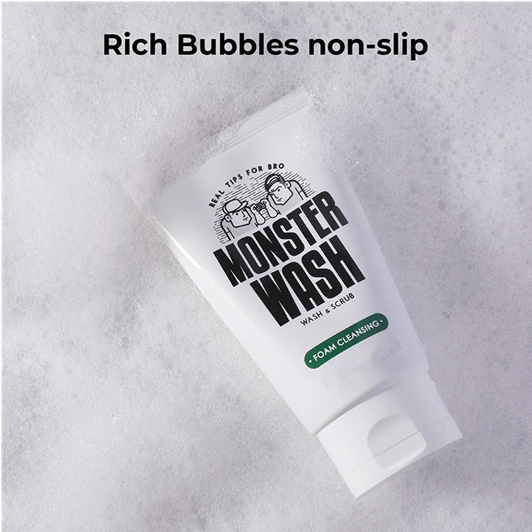 Natural Charcoal Face Wash for Acne Mens Facial Cleanser