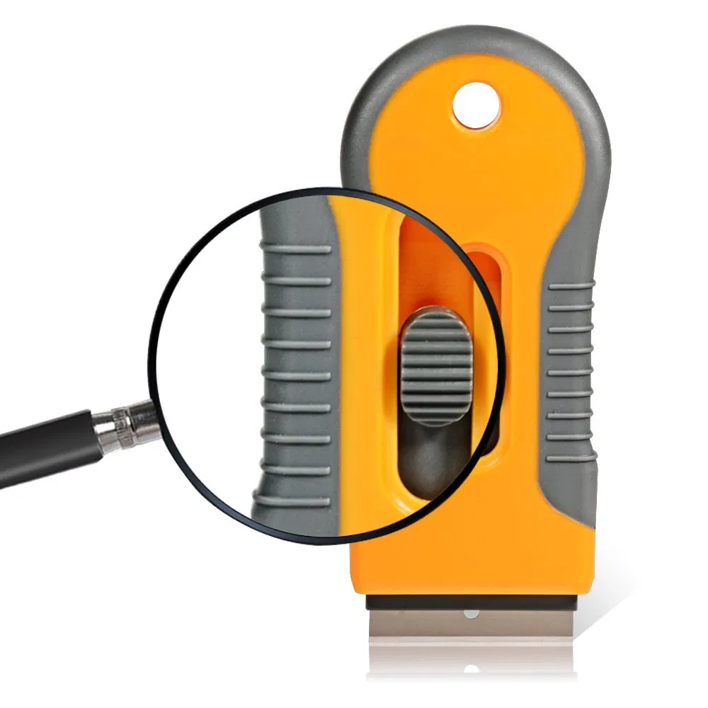 Hautine High Quality Cleaning Scraper Plastic Razor Scraper with 40X19mm Metal Blades