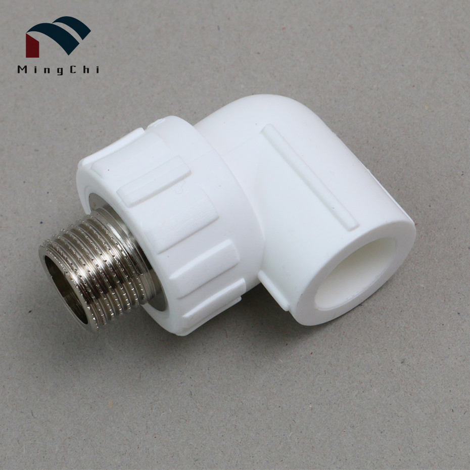 Zhuji PVC Plumbing Material 90 Degree PPR Female Male Elbow Tee in Pipe Fittings