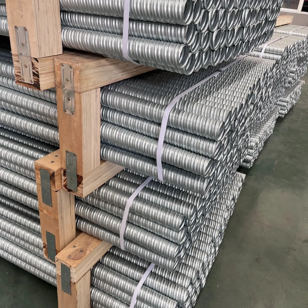Post Tension Galvanized Round Corrugated Metal Prestressed Duct 75mm 85mm