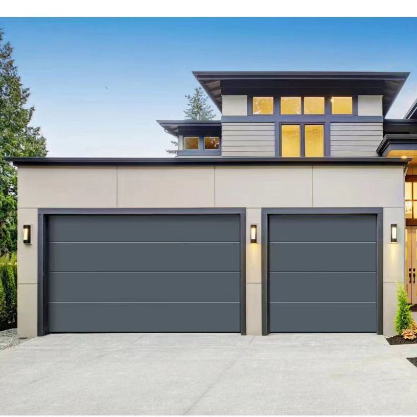 High-Quality Automatic Overhead Sectional Garage Door Charmo Aluminum Alloy Door with View Window