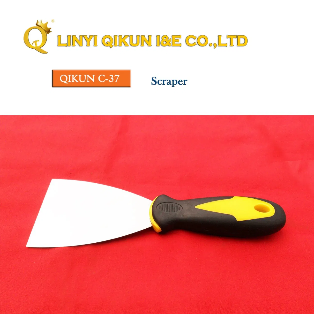 C-34 Construction Decoration Paint Hardware Hand Tools Plastic Handle Mirror Polished Flexible Blade Scraper