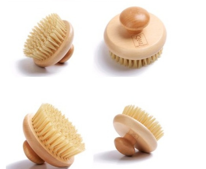 Factory OEM Natural Bamboo Body Cleaning Dry Brush/SPA Body Brush