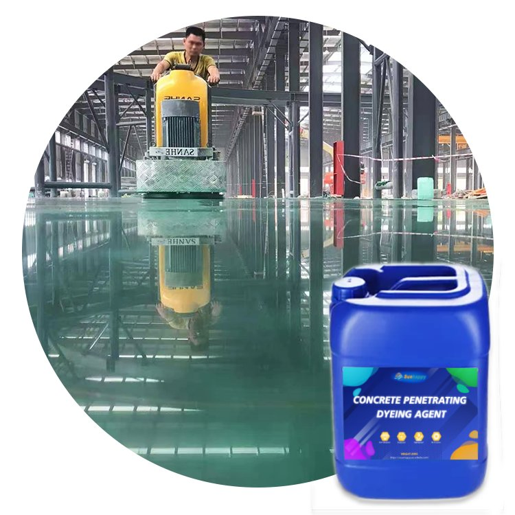 Liquid Concrete Floor Dye Hardener Densifier Colors Overlay Cement Concrete Curing Floor Stain Sealer