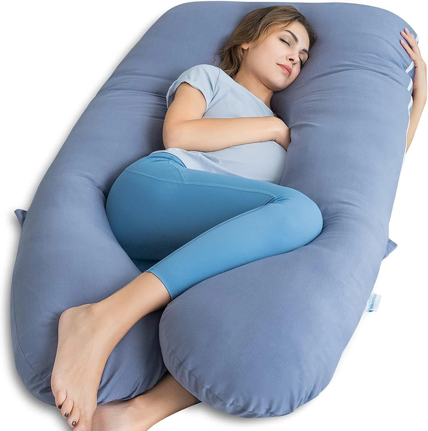 Soft Body Pillow for Pregnant Women with Full Body Support, U-Shape Full Pregnancy Pillow Body Support