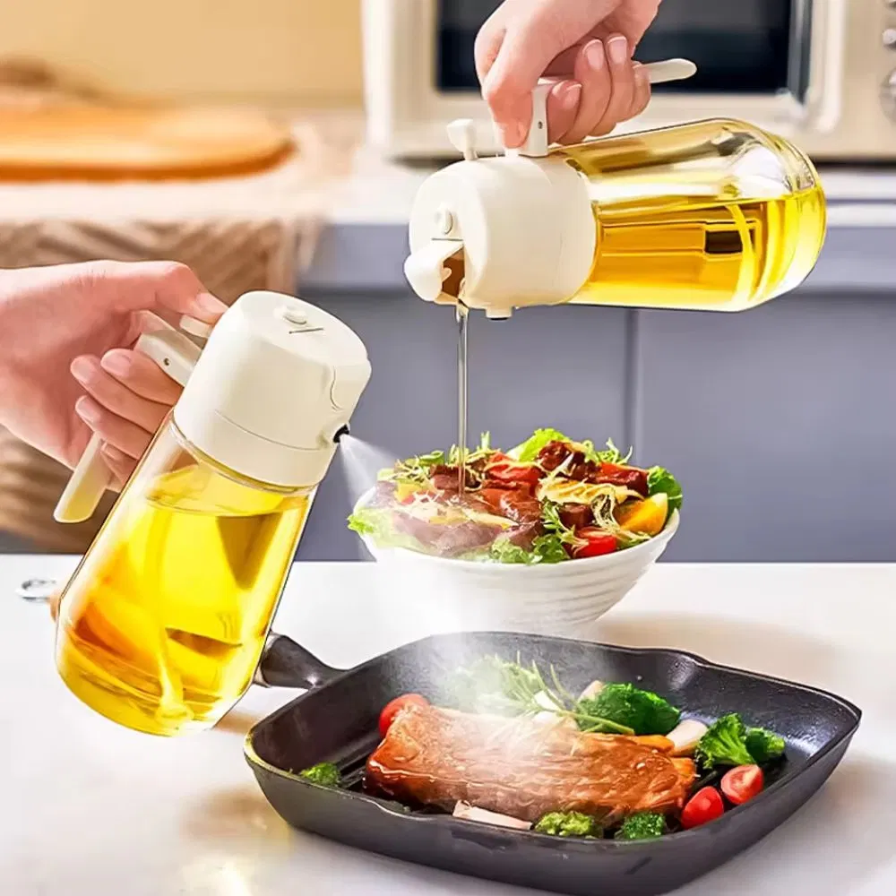 470ml Mist 2 in 1 Olive Oil Dispenser Bottle Premium Pet Oil Spray Bottle Oil Sprayer for Cooking