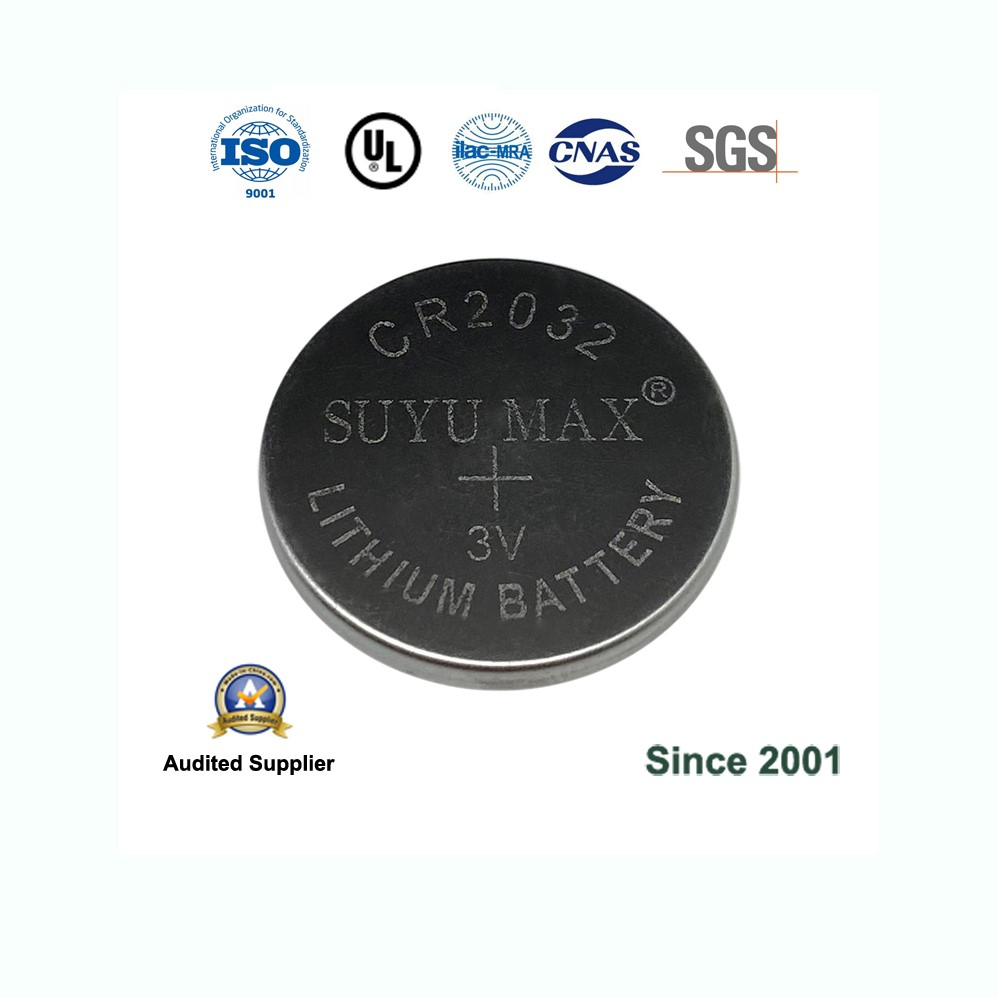 Suyu Max Cr2032 Primary 3V Lithium Button Cell Coin Battery with Solder Wires/Solder Tabs.