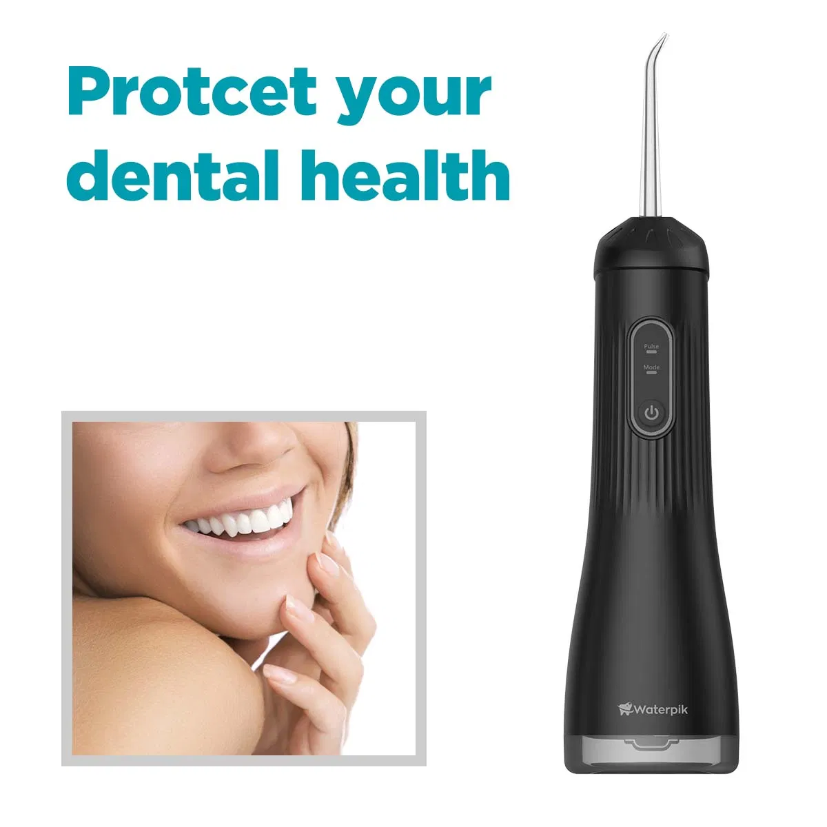 Mouth Jet Teeth Cleaning Professional Portable 260ml Pik Dental Irrigator Oral Floss Pick Electric Water Flosser Waterflosser