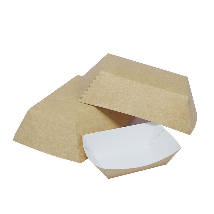 Disposable Paper Food Tray Boat Tray with Different Sizes