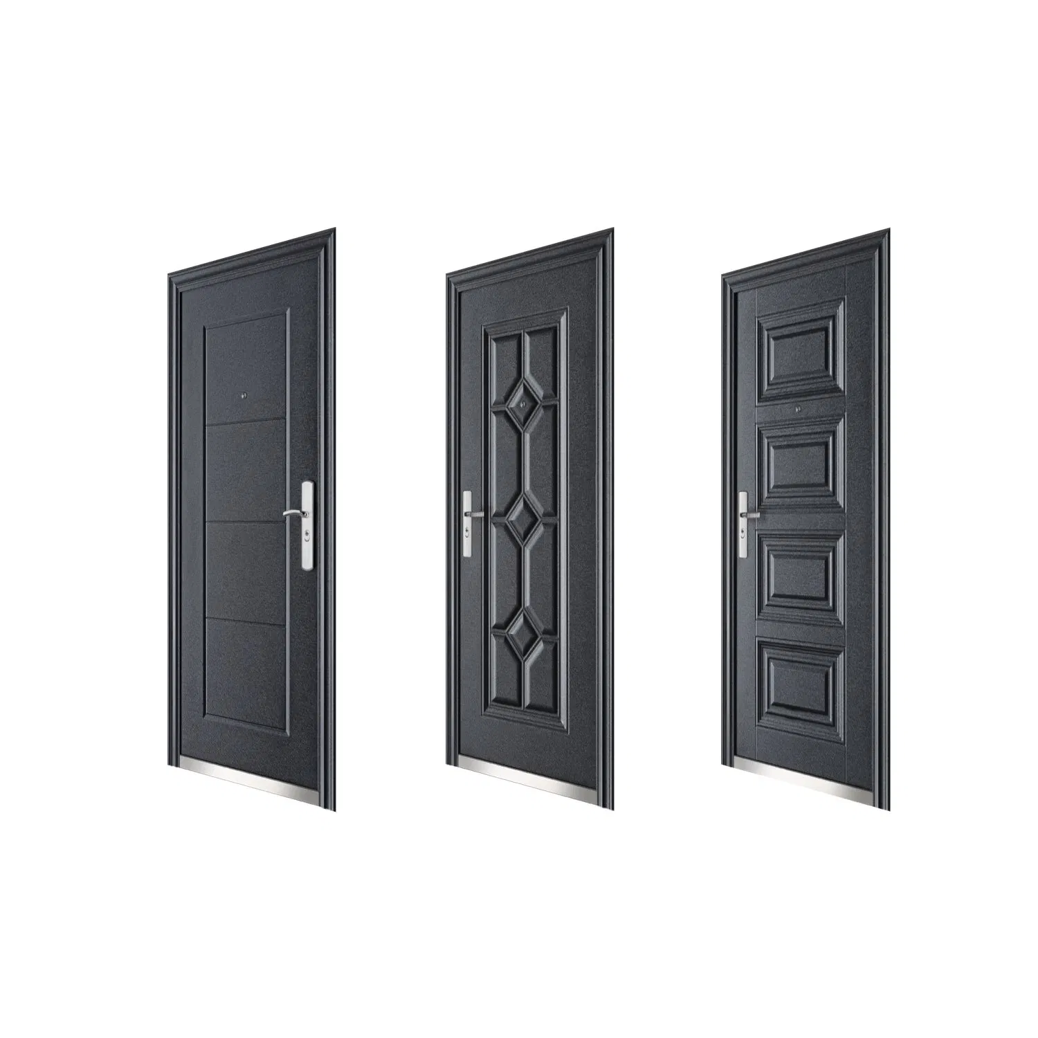 European Design Modern Steel Door Outside Anti Theft Metal Security Doors