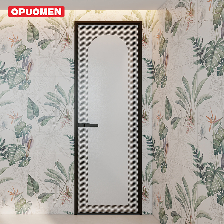 Minimalist Glass Swing Door for Bathrooms - Waterproof and Distortion-Free