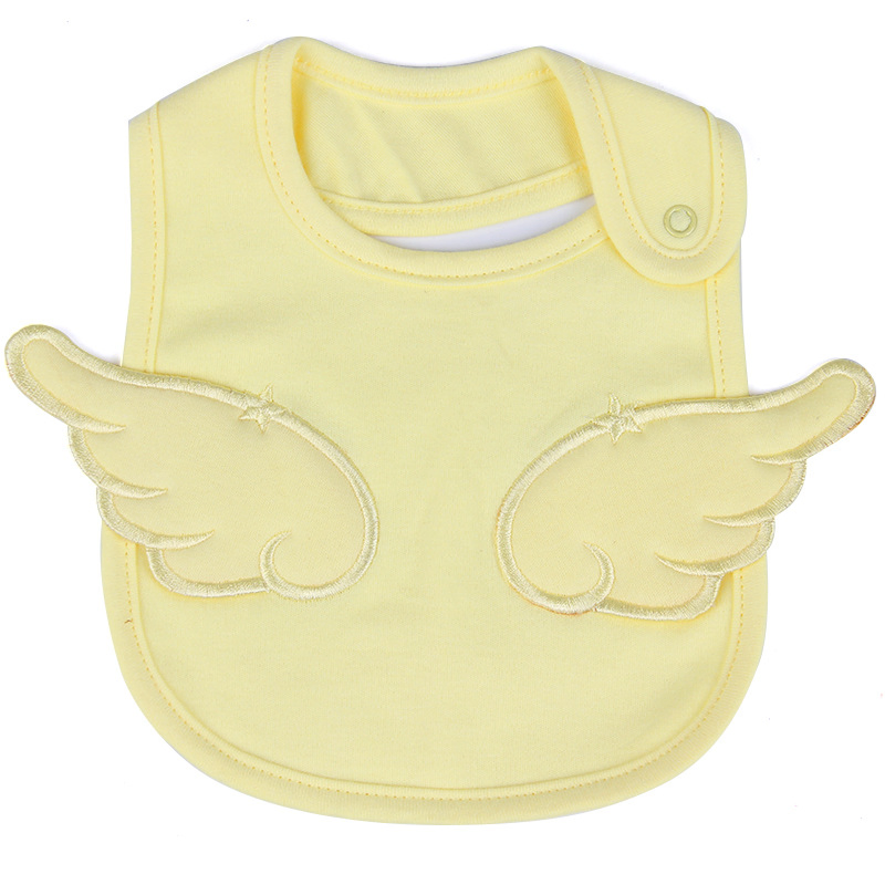 Saliva Towel Factory Spot Cotton Baby Products Embroidery Kids Anti-Dirty Waterproof Bib
