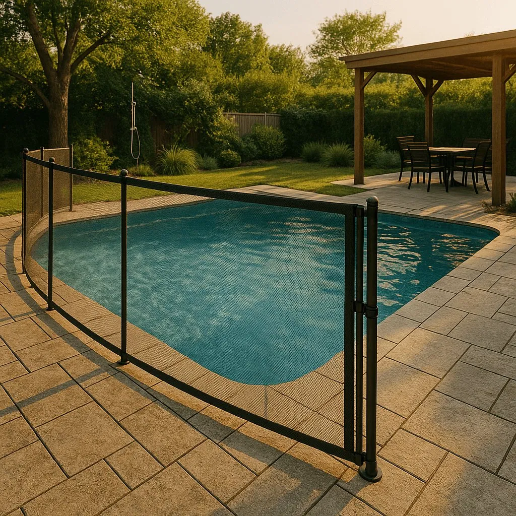 DIY Temporary Removable Portable Folding Safety Aluminum Swimming Pool Fence for Children Security