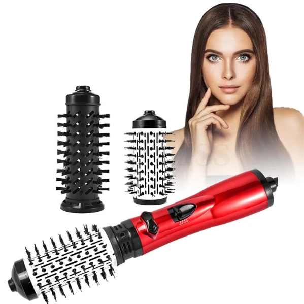 2-in-1 Automatic Hair Curler and Straightener, Multifunction Hot Air Brush with Constant Temperature, Volumizing and Hair-Protecting Design