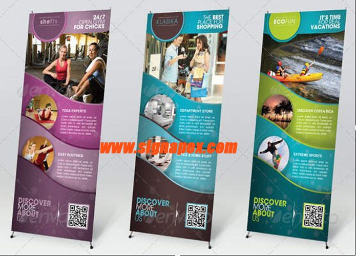 Indoor and Outdoor Advertising X Stand Display