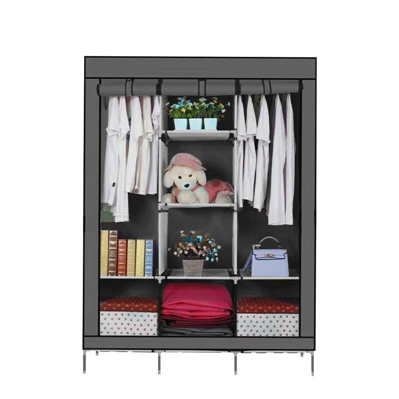 High Quality Armoire Fabric Wardrobe Fabric Folding Portable Wardrobe