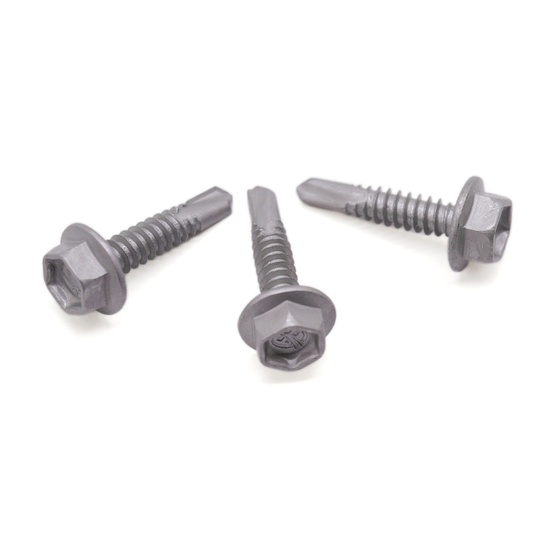 Fastener Custom Drill Point Hex Drive Zinc Plated Finish Pack Screw Metal Machine for Self-Tapping Screws
