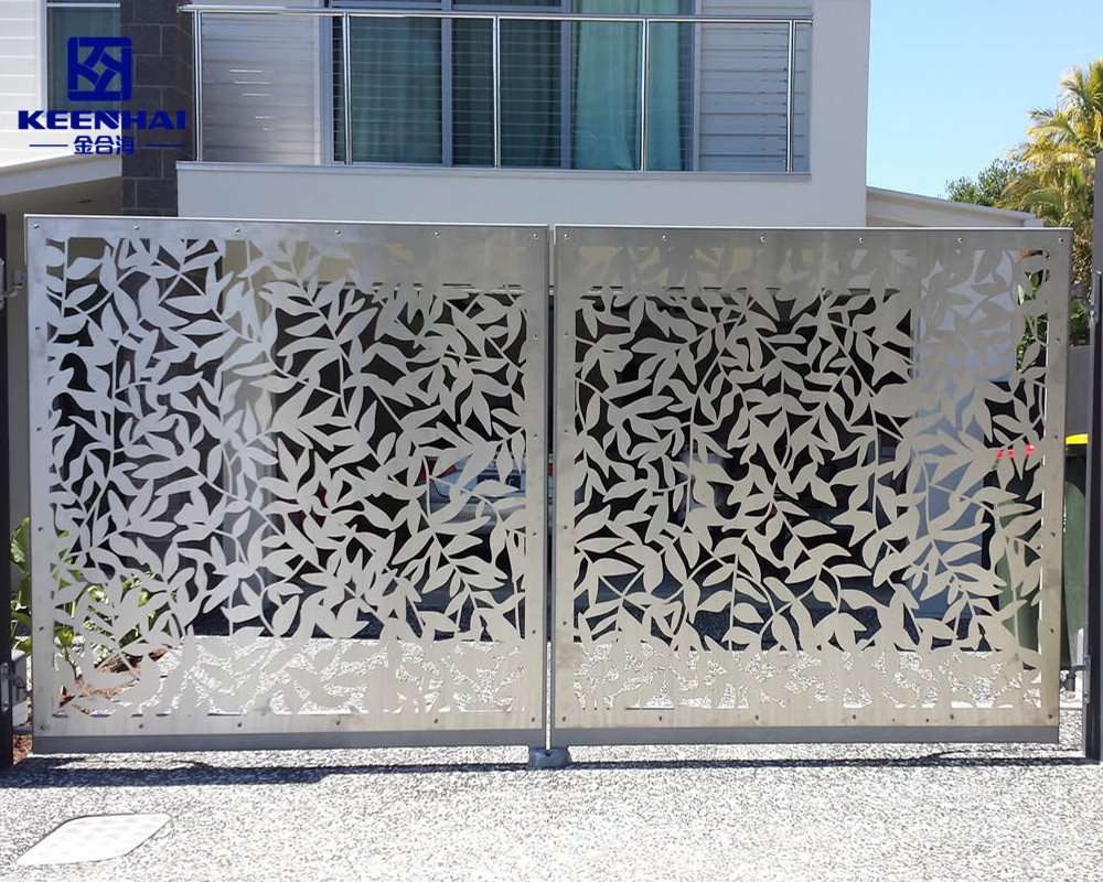 Modern Design Laser Cut Aluminum Garden Main Gate Designs