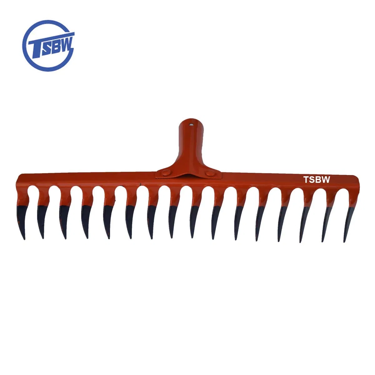 Twist Teeth Garden Farming Digging Lawn Leaf Grain Rake with Long Steel Handle