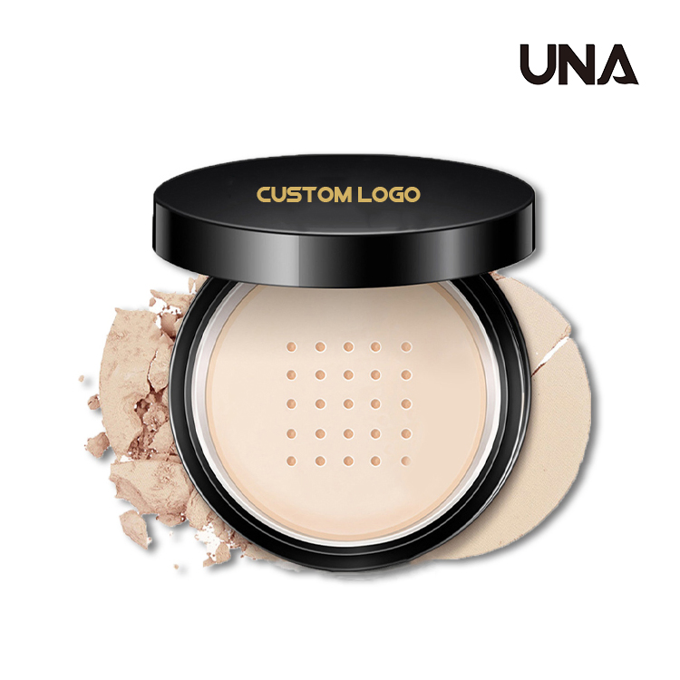 OEM ODM Private Label Long Lasting Oil Control Concealer Primer Face Makeup Setting Loose Powder with Puff