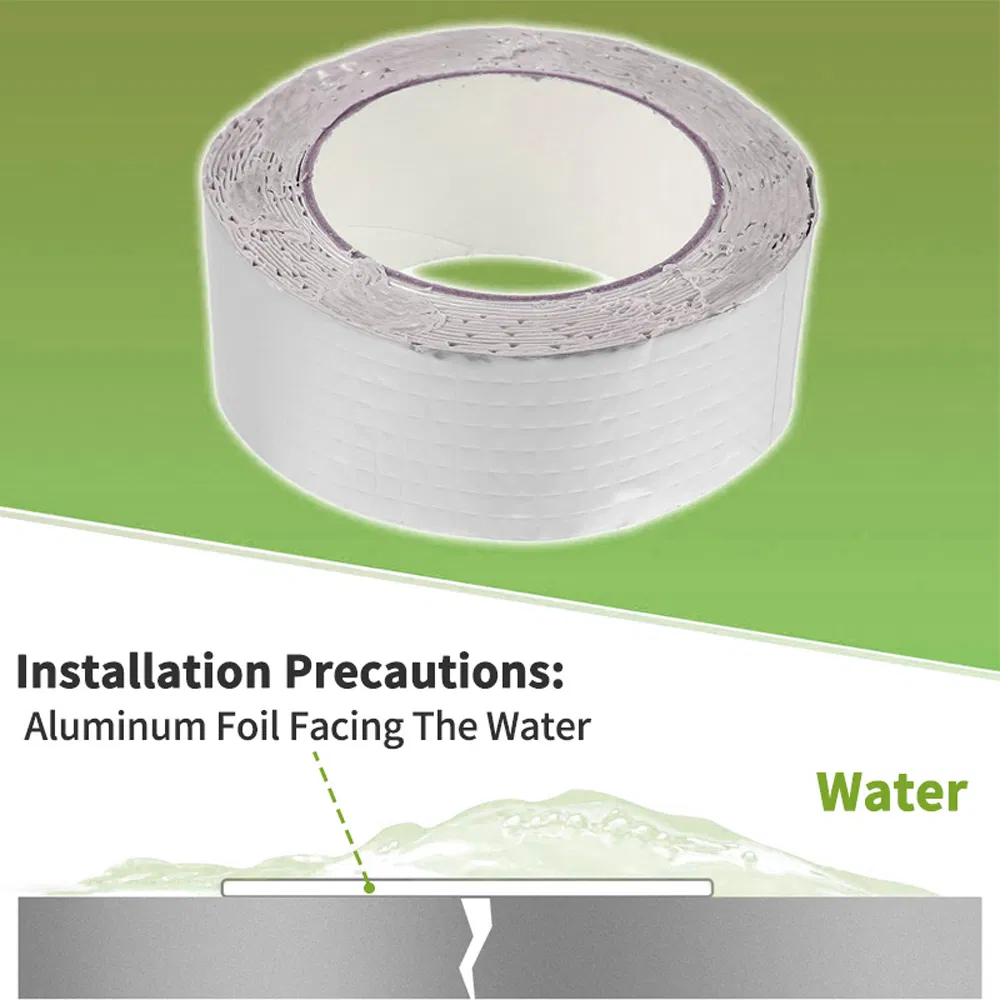 Aluminum Foil Butyl Tape Waterproof Sealing Tape for RV Repair, Roof Sealing, Pipe Leaks, Glass, Boat and Window Sealing and More