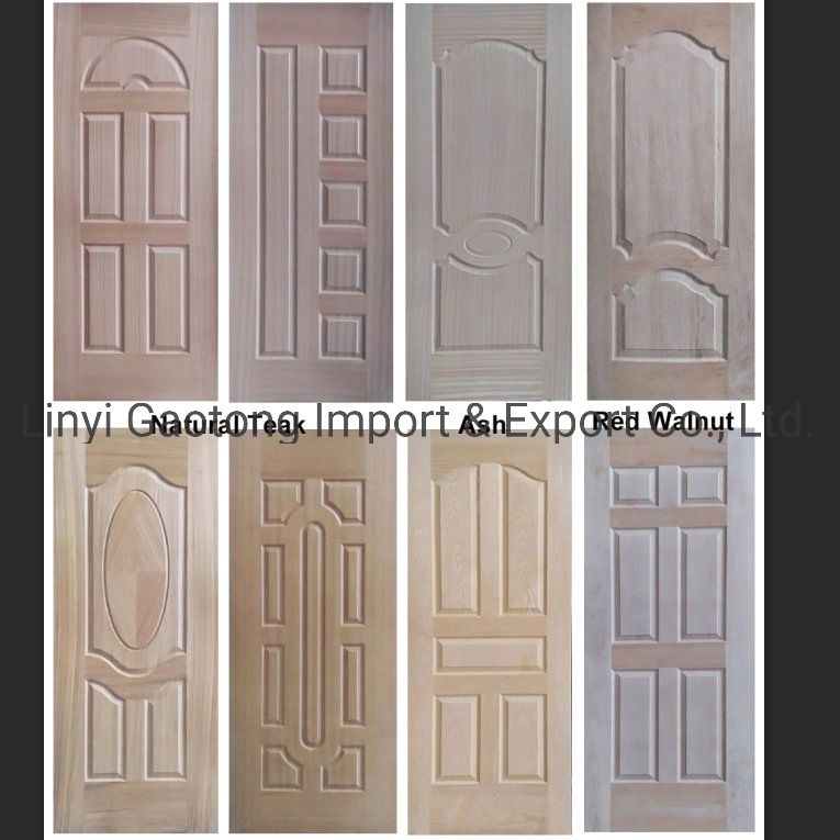 3mm Oak Teak Sapele Veneer MDF Moulded Panel Doors for Wooden Door