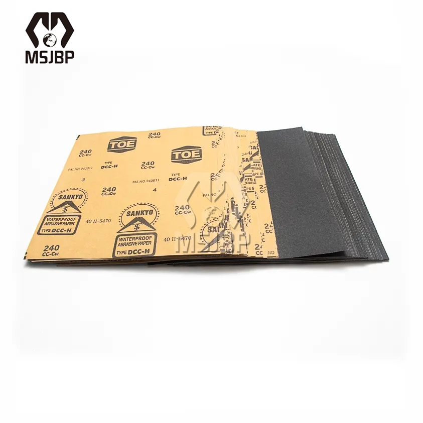 Наждачная бумага Sankyo Toe P100 водостойкая, карбид кремния