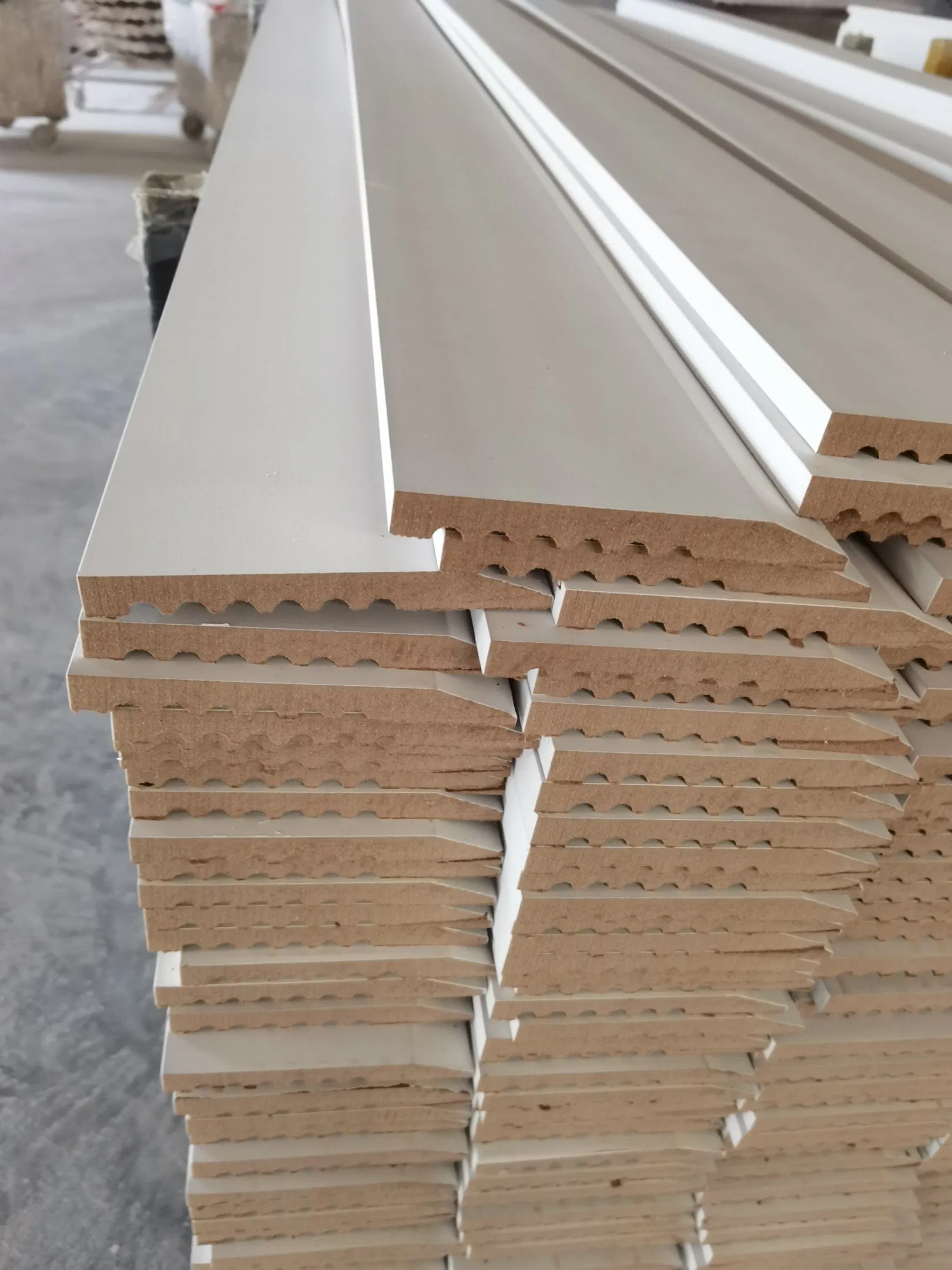 Factory-MDF Wood Skirting Line 12X120mm