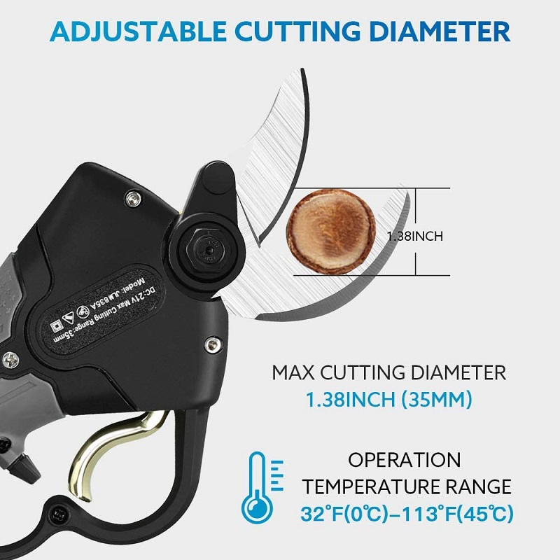 Аккумуляторные электроножницы для сада 21V, 35 мм