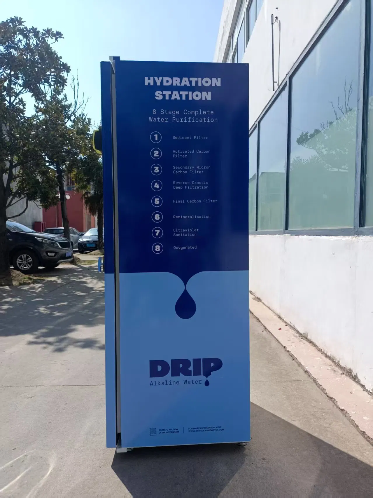 Reverse Osmosis Purified Drinking Vending Machine