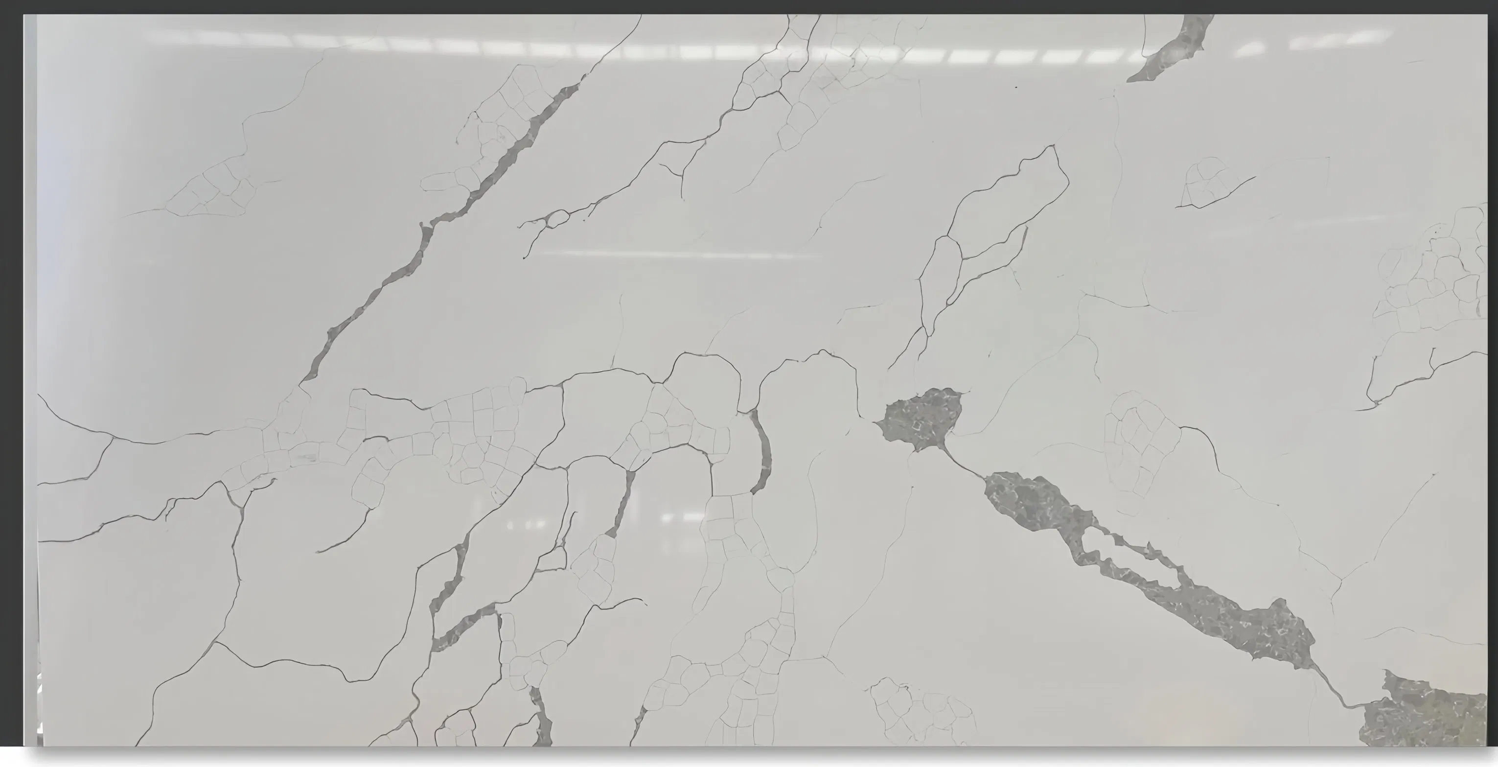 Modern Artificial Stone White Crystal Quartz Stone Counter Slab Quartz Kitchen Countertop Artificial Stone for Tables