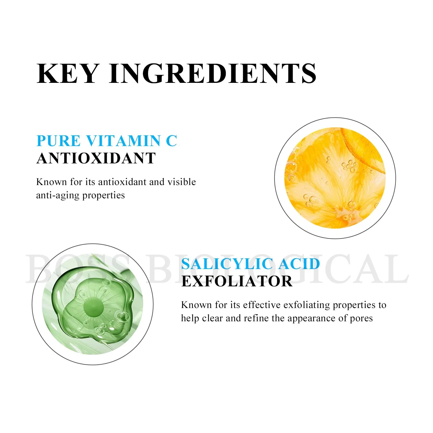 OEM Private Label Vitamin C Brightening Ampoule Antioxidant & Glow Booster Serum